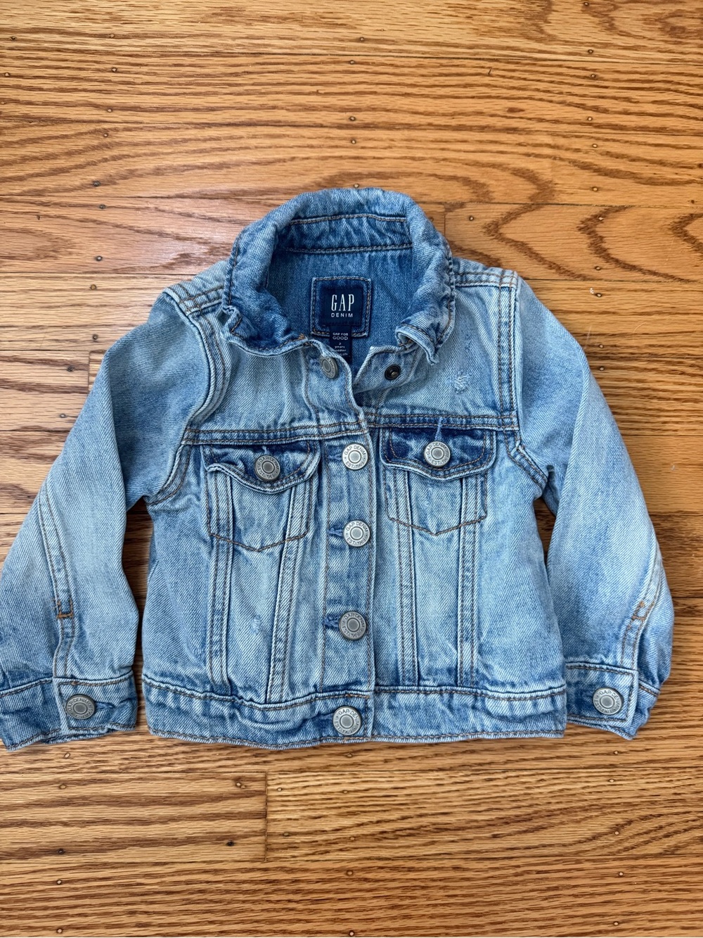 Toddler GAP Denim Jacket Size 2 Years Light Wash Jean Jacket
